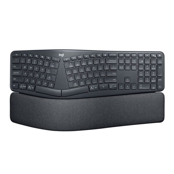 Teclado Logitech K860 Ergo Preto sem Fio Padrão US - 920-009169-C
