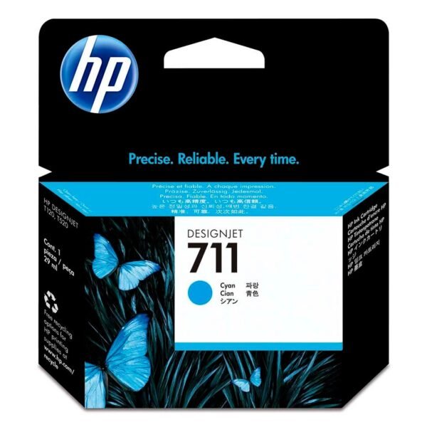 Cartucho de tinta HP 711 Ciano PLUK 29ml (3 unid) CZ134AB