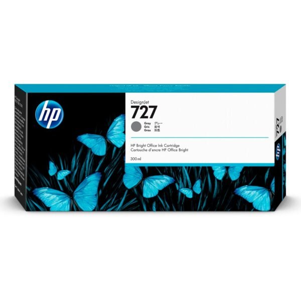 Cartucho de Tinta HP 727 Cinza 300ml PLUK F9J80A