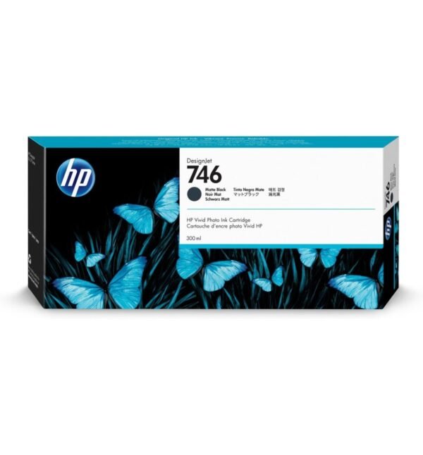 Cartucho de Tinta HP 746 Preto Fosco PLUK 300ml P2V83A