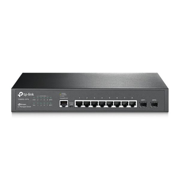 Switch TP-LINK Gerenciável Gigabit 8 Portas 2 SFP - TL-SG3210
