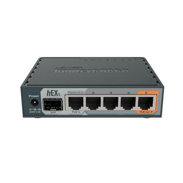 Roteador Mikrotik hEXs Gigabit 5P +1 SFP - RB760iGS