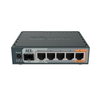 Roteador Mikrotik hEXs Gigabit 5P +1 SFP - RB760iGS