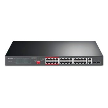 Switch TP-LINK PoE+ 24P 10/100 Mbps e 2P Gigabit - TL-SL1226P